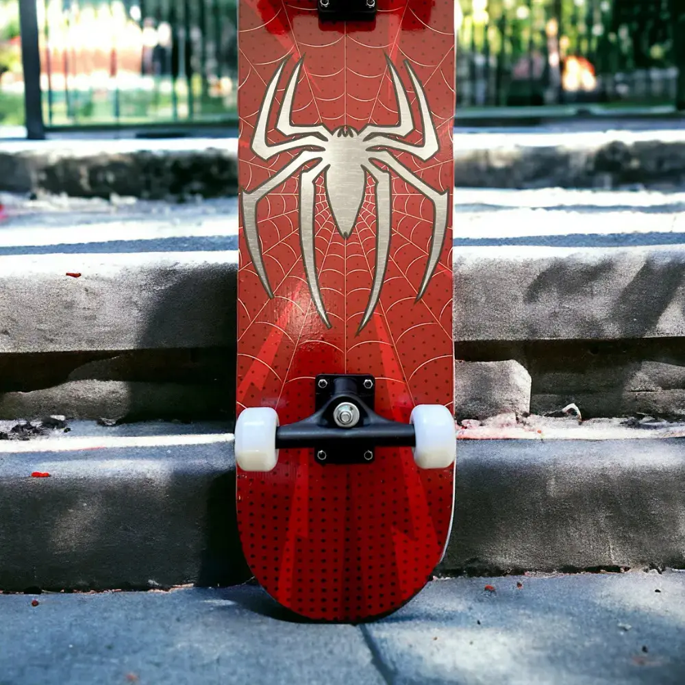 Skate Iniciante Completo Esqueite Desenho Skat Spider Aranha thumbnail 2