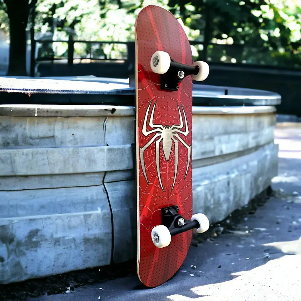 Skate Iniciante Completo Esqueite Desenho Skat Spider Aranha thumbnail 4