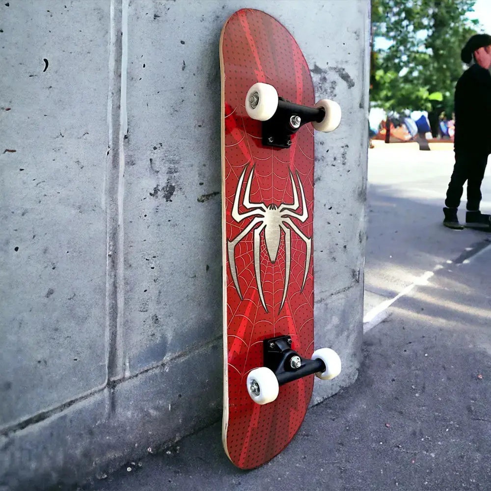 Skate Iniciante Completo Esqueite Desenho Skat Spider Aranha thumbnail 8
