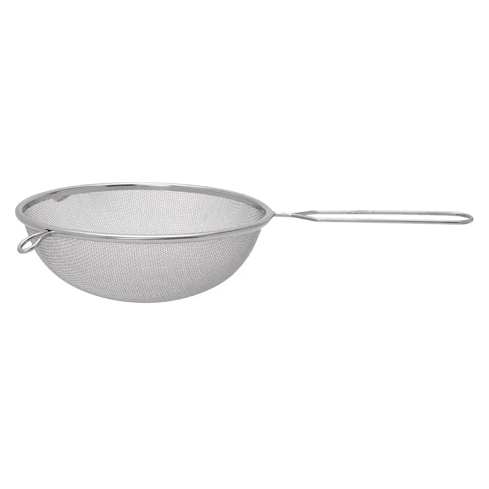 Peneira Mimo Style, 18 cm, Inox, com Suporte para Panelas e Travessas, Resistente a Altas e Baixas Temperaturas