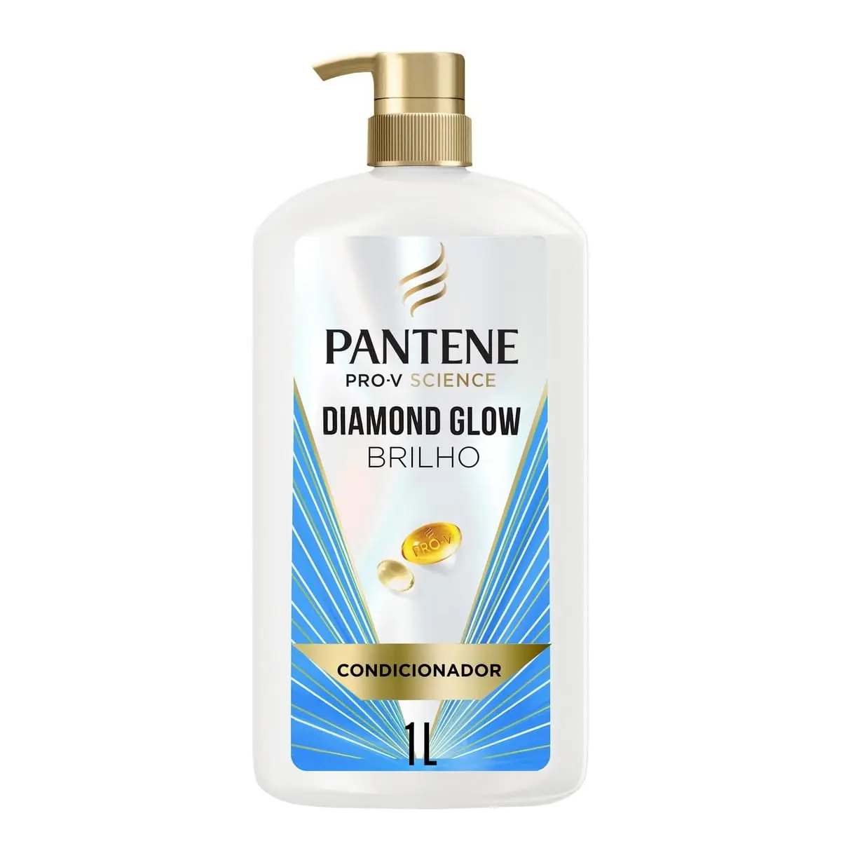 Pantene Pro-V Condicionador Diamond Glow Brilho e Hidratação 1 L
