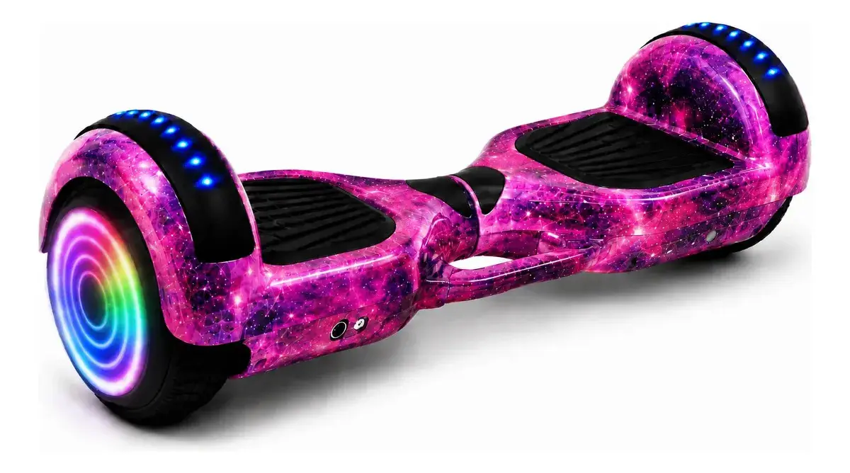 Overboard Skate Eletrico 6.5 Smartbalance Led Bt Variascores Cor Aurora Rosa