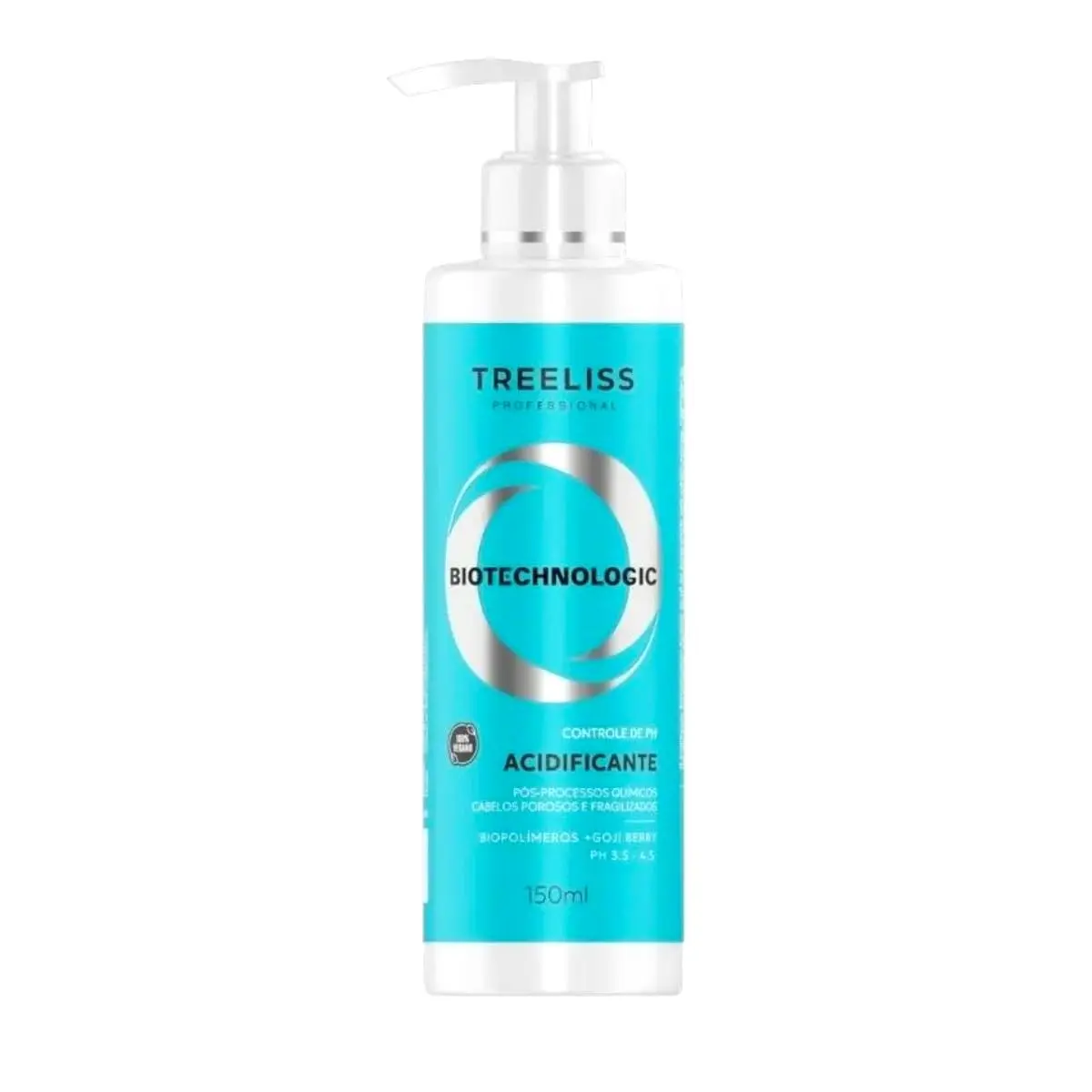 Acidificante Capilar Treeliss Biotechnologic, 150ml | 100% Vegano, Proteção da Cor para Cabelos Tingidos, com Biopolímeros e Amino Complex