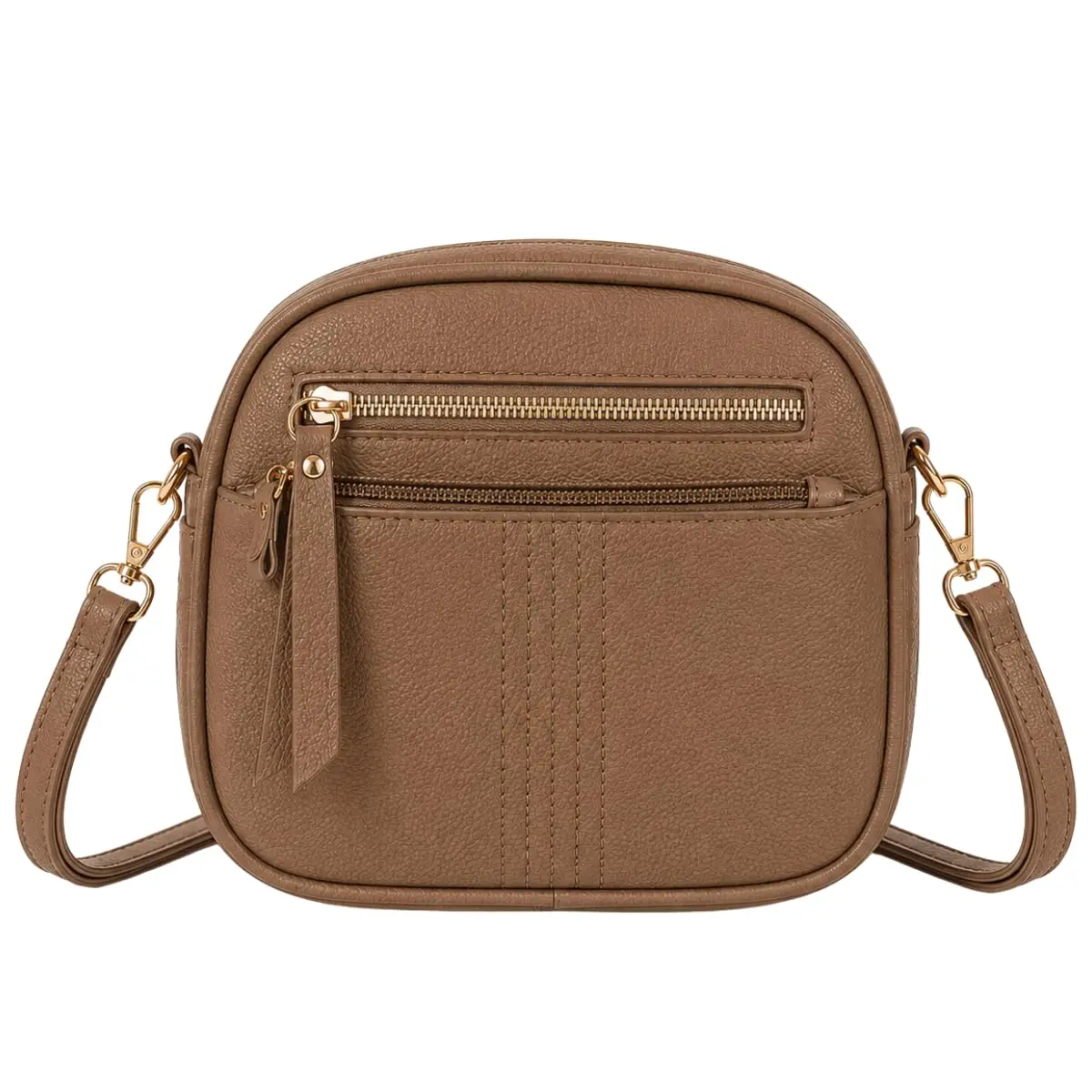 Bolsa Feminina Tiracolo Alça Transversal Pequena De Lado Basica | Organização Três Divisórias Bolso Frontal Alça Dia a Dia Uso Diario