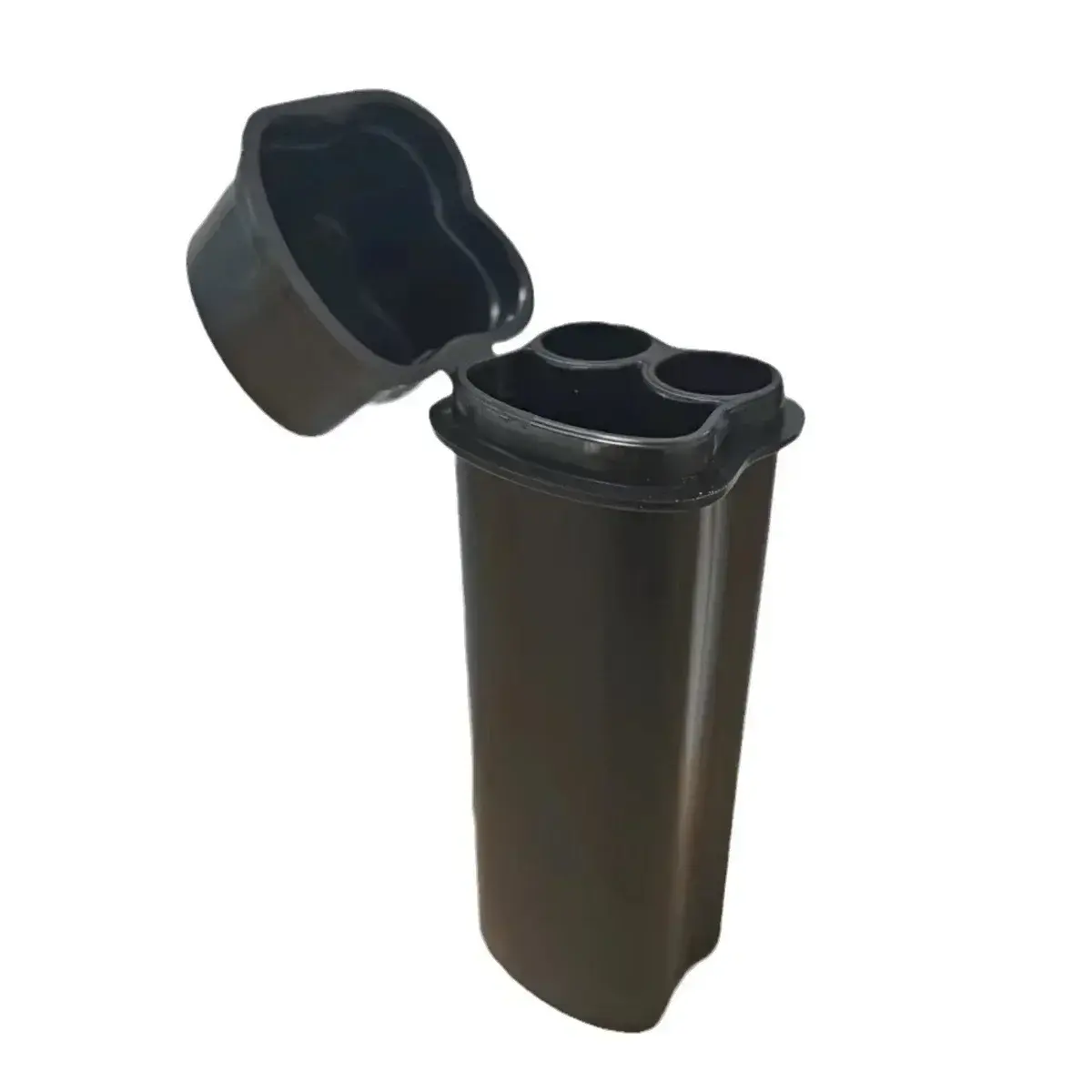 Kit de caixa de cigarro flip-top de uma peça com dois furos, incluindo isqueiro para fácil armazenamento e transportar em torno de acessórios para fumar - 1