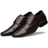 Sapato Social Italiano Bico Fino Elegante Bertelli Café - 1