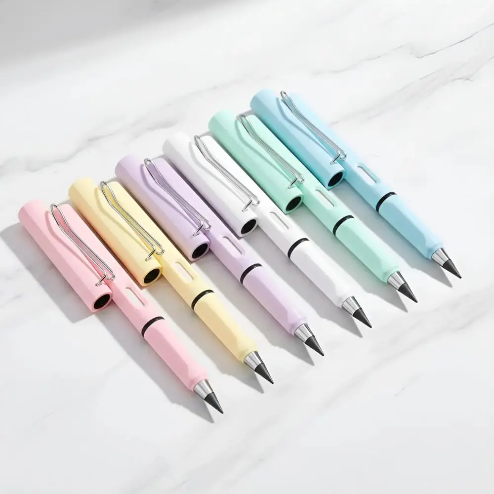 Lápis Infinito Kit 6 Com Borracha Eterno Durável Escrever Ponta Grafite