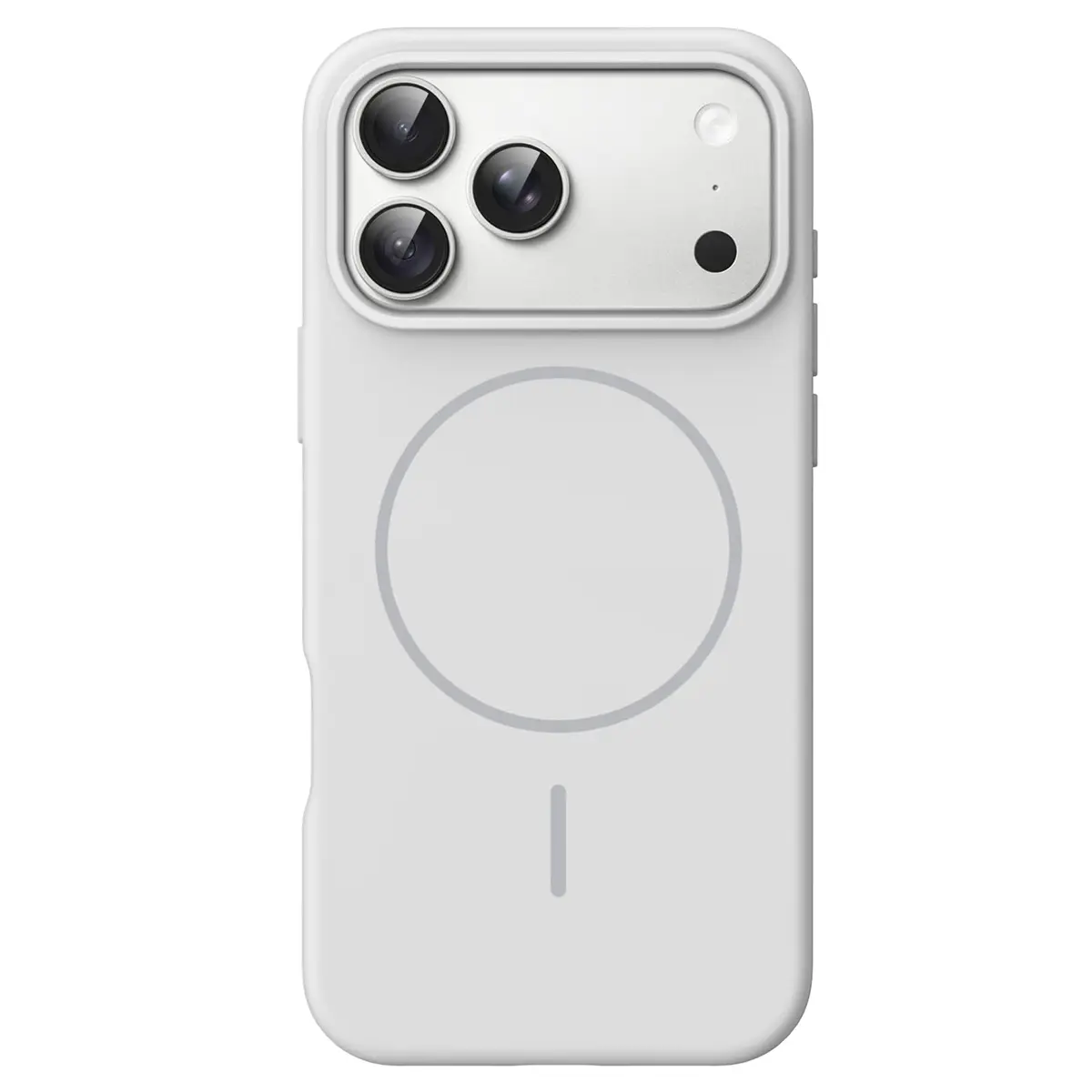 JETech Capa Magnética de Silicone para iPhone 18 Pro Max, Cinza Claro | Compatível com MagSafe, Toque Macio e Sedoso, Proteção À Prova de Choque, Resistente a Riscos - 1