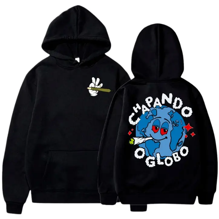 Blusão de Frio Moletom Canguru Chapando O Mundo Blusa De Frio Streetwear Flanelado Promoção Envio Rapido - 1