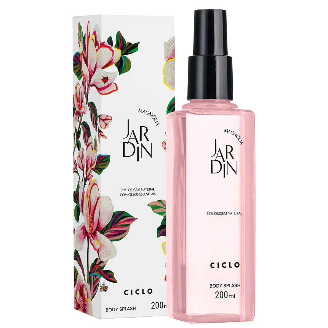 Body Splash Jardin Magnólia Spray Desodorante Corporal 200ml Ciclo
