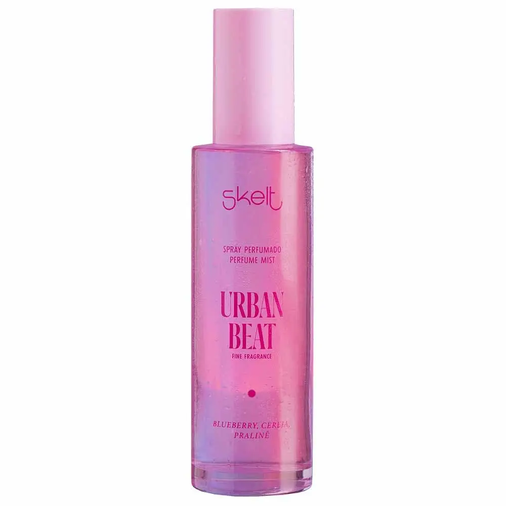 Skelt Body Splash Urban Beat 100ml, Personalidade Forte, Longa Fixação, Combinação de Frutas Vermelhas com Buquê Floral, Todos os Tipos de Pele, Dia e Noite - 1