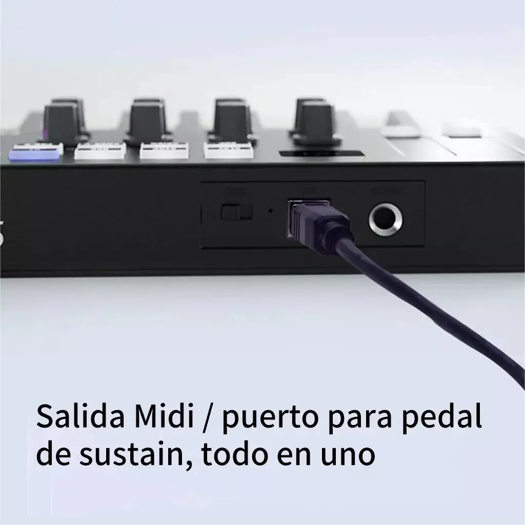 Teclado Controlador MIDI M-Vave SMK-25 25 Teclas 8 Pads Bluetooth thumbnail 6