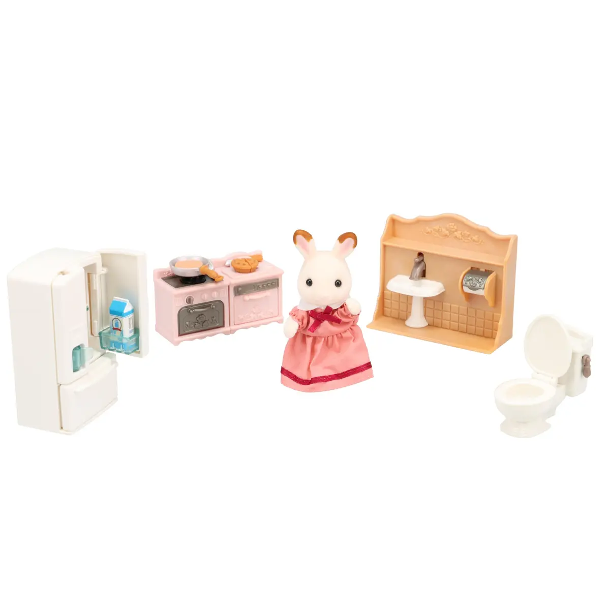 Conjunto Primeiros Moveis Divertidos, Sylvanian Families, Minidolls e Miniaturas