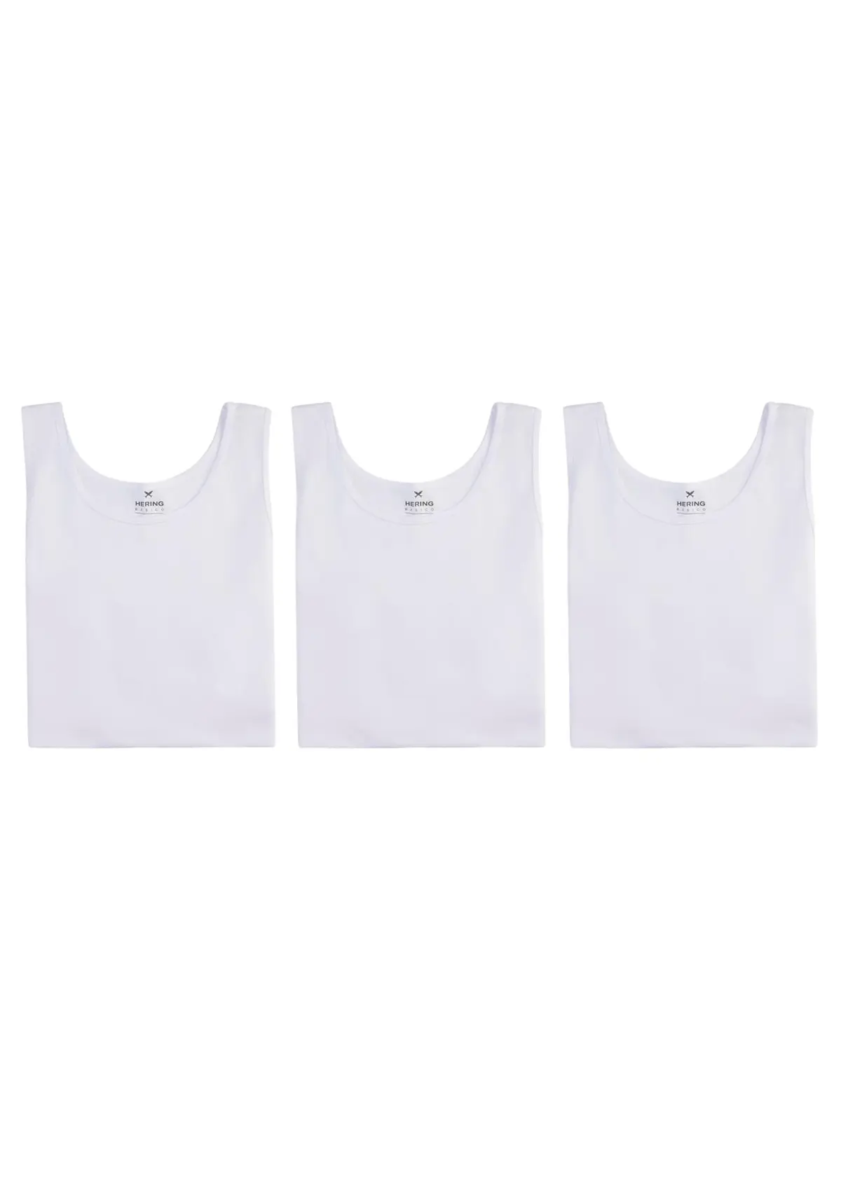 Kit 3 Regatas Slim Hering Masculinas
