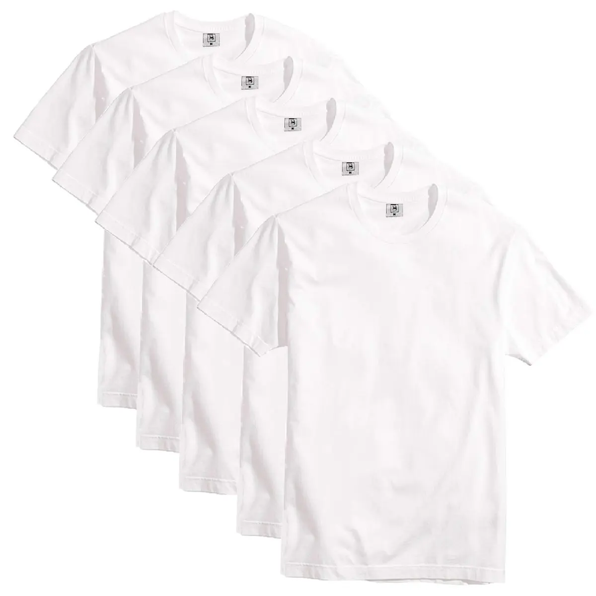 Kit com 5 Camisetas Masculina Básica Algodão Premium