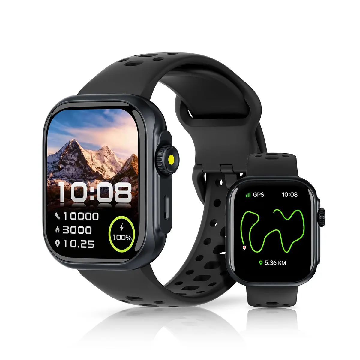 Bettdow Smartwatch GPS FB041, Relogio Smartwatch Feminino e Masculino,Tela HD de 1,85", Alexa, 100 Esportes,3ATM à rova d'água, Chamada Bluetooth, Compatível com Android iOS(Preto)