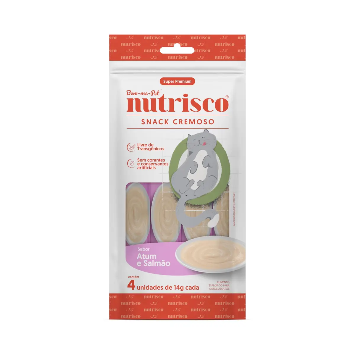 SNACK CREMOSO NUTRISCO 56G ATUM E SALMAO - 1