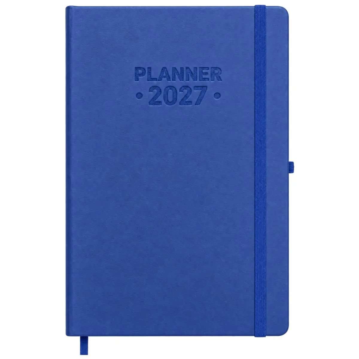 Planner Agenda Semanal A5 Executivo Couro Sintético (Azul) | Capa dura couro premium