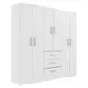 Guarda-roupa casal sevilha 6 pt 2 gv branco - 1