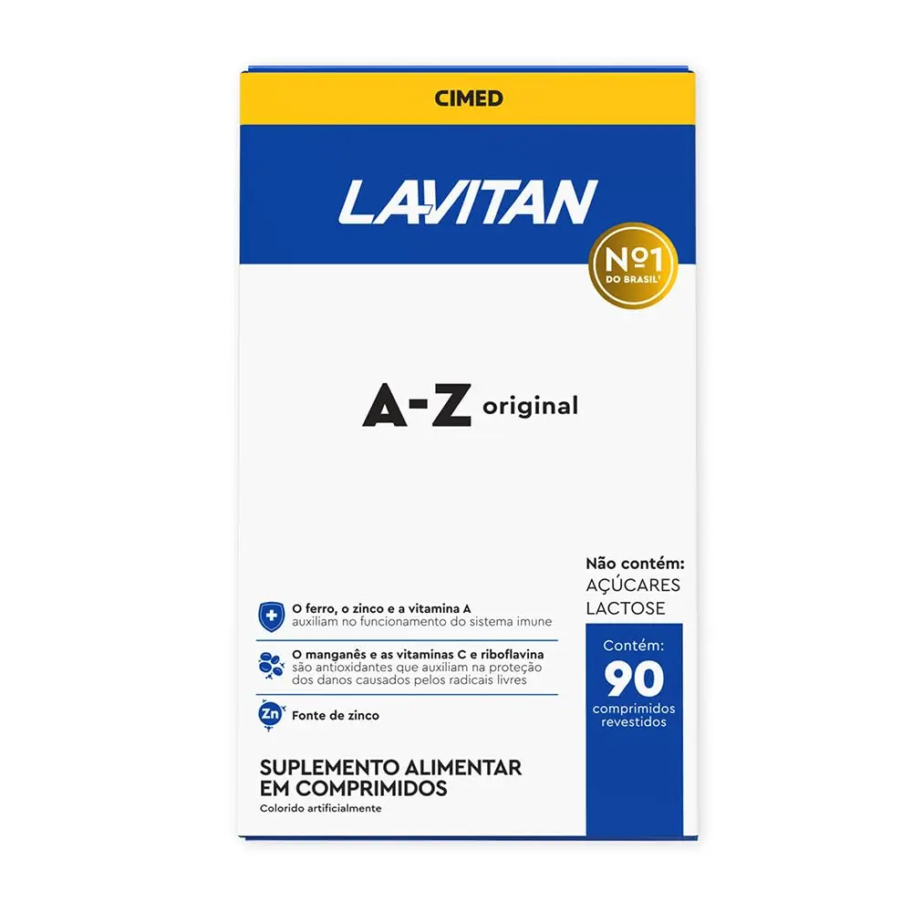 Multivitamínico Lavitan AZ Original Com 90 Comprimidos - 1