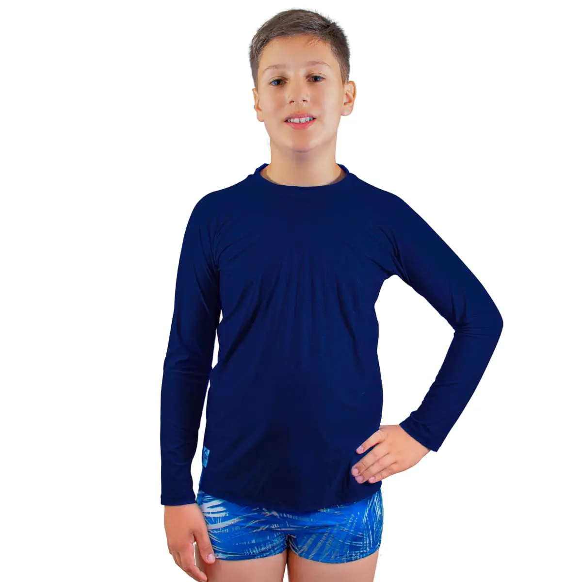 Blusa Térmica Com Proteção Solar Uv50+ Bebê E Infantil 1 ao 16 Poliamida Confortável Seca Rápido Menino Menina