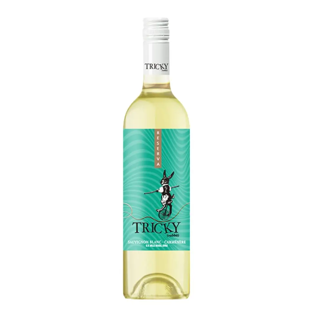 Vinho Branco Chileno Tricky Rabbit Reserva Sauvignon Blanc - Carmenere 750ml