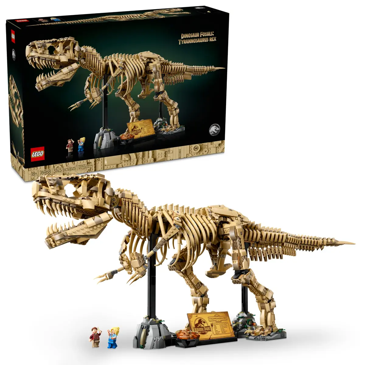 LEGO Jurassic World Fósseis de Dinossauros: Tyrannosaurus rex 76968