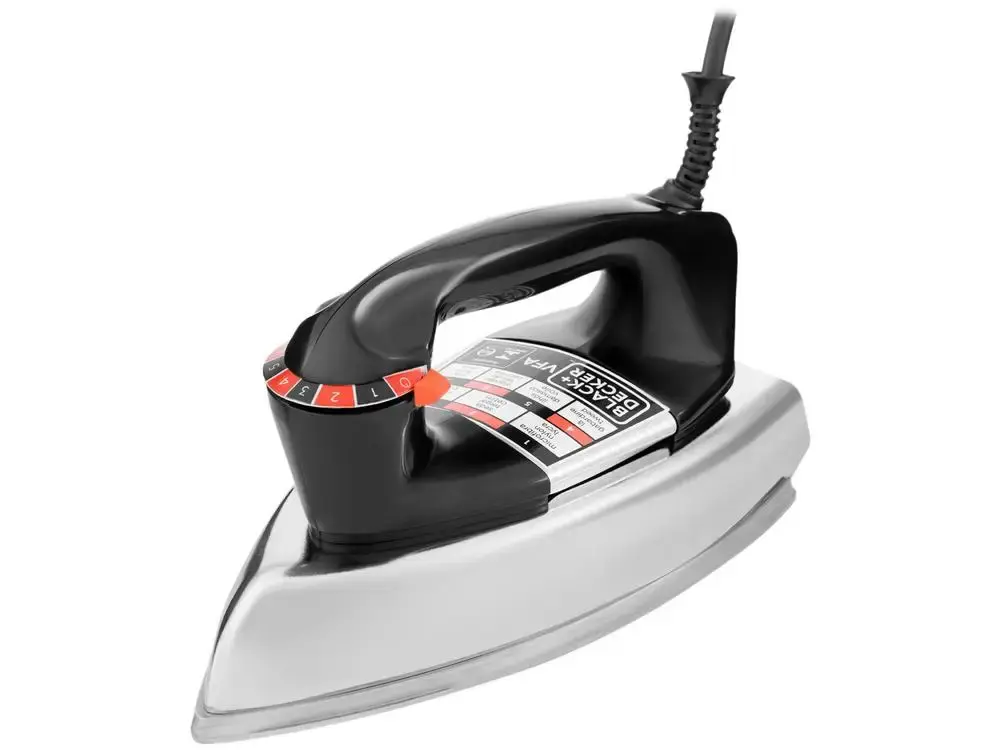 Ferro de Passar Roupa a Seco Black&Decker VFA-1110 Preto - 110V