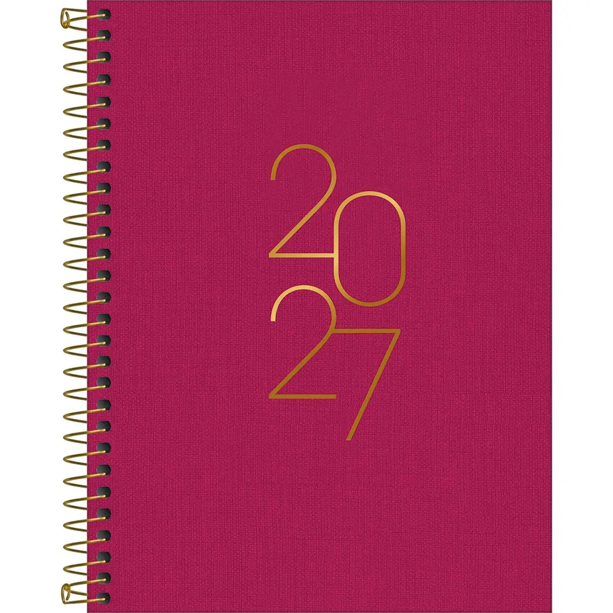 Tilibra - Agenda Executiva Espiral Diária 17,7 x 24 cm Lume 2027 - Pink - 1