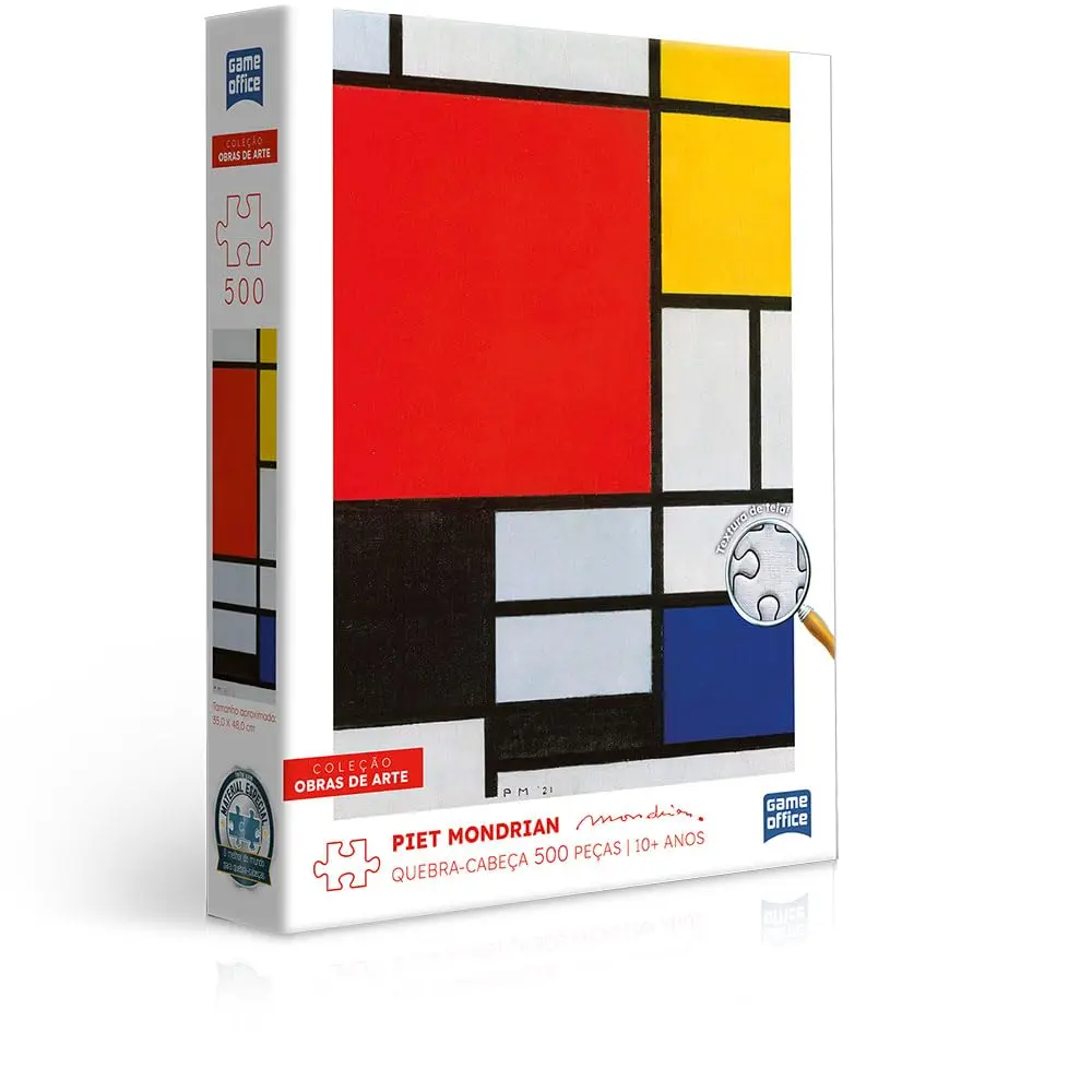 Toyster - Quebra-cabeça: Piet Mondrian - 500 peças - Game Office