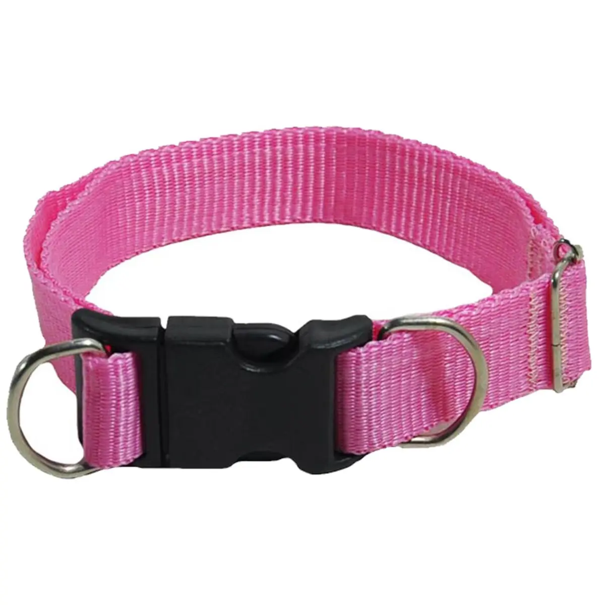 Coleira Premium Ajustável Grande - Rosa