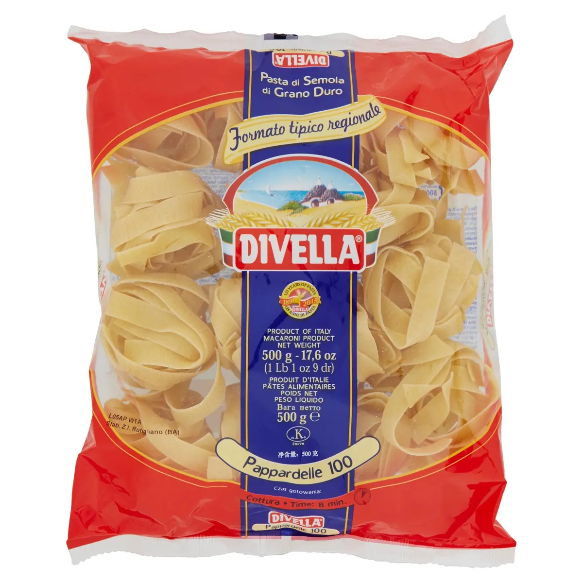 Massa Divella Nº 100 Pappardelle Nidi - 1