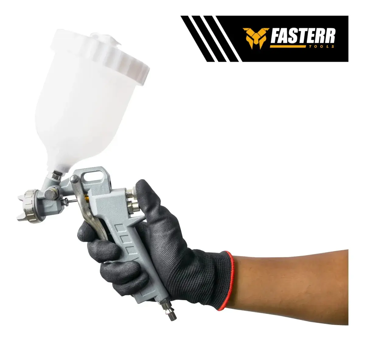 Pistola De Pintura Gravidade De Alta Pressão 600ml Fst037 Profissional Fasterr thumbnail 3