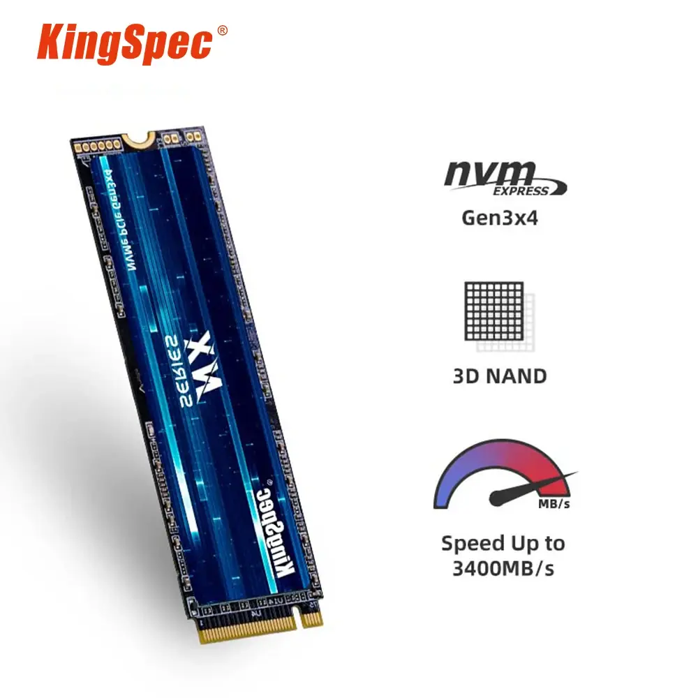 KingSpec M.2 SSD NVMe 1tb 512gb 256gb 128gb M.2 2280 PCIe NMVe SSD 500gb 240gb Unidades internas de estado sólido Disco rígido para laptop