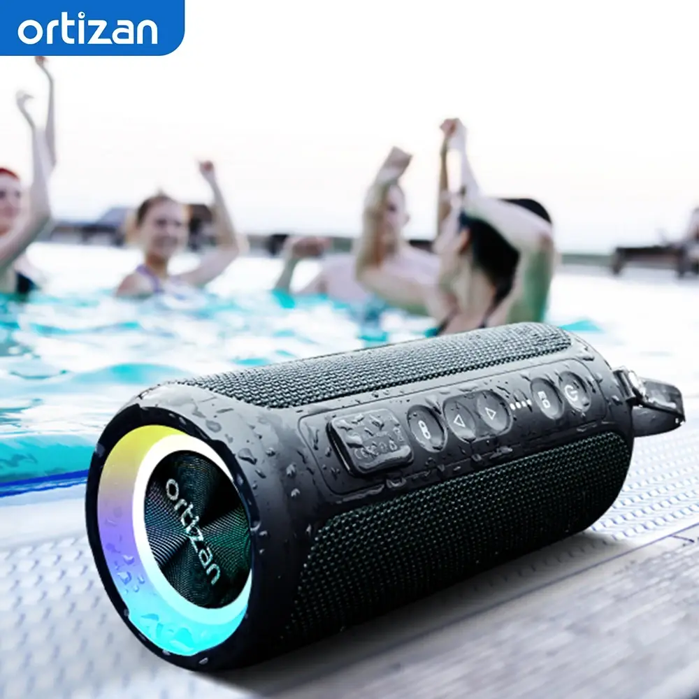 Ortizan X8 Pro Alto-falante Bluetooth à prova d'água Portátil Poderoso Caixa de Som Bass Boost Dupla Emparelhamento Vero Alto-falante Sem Fio TF/AUX in - 1