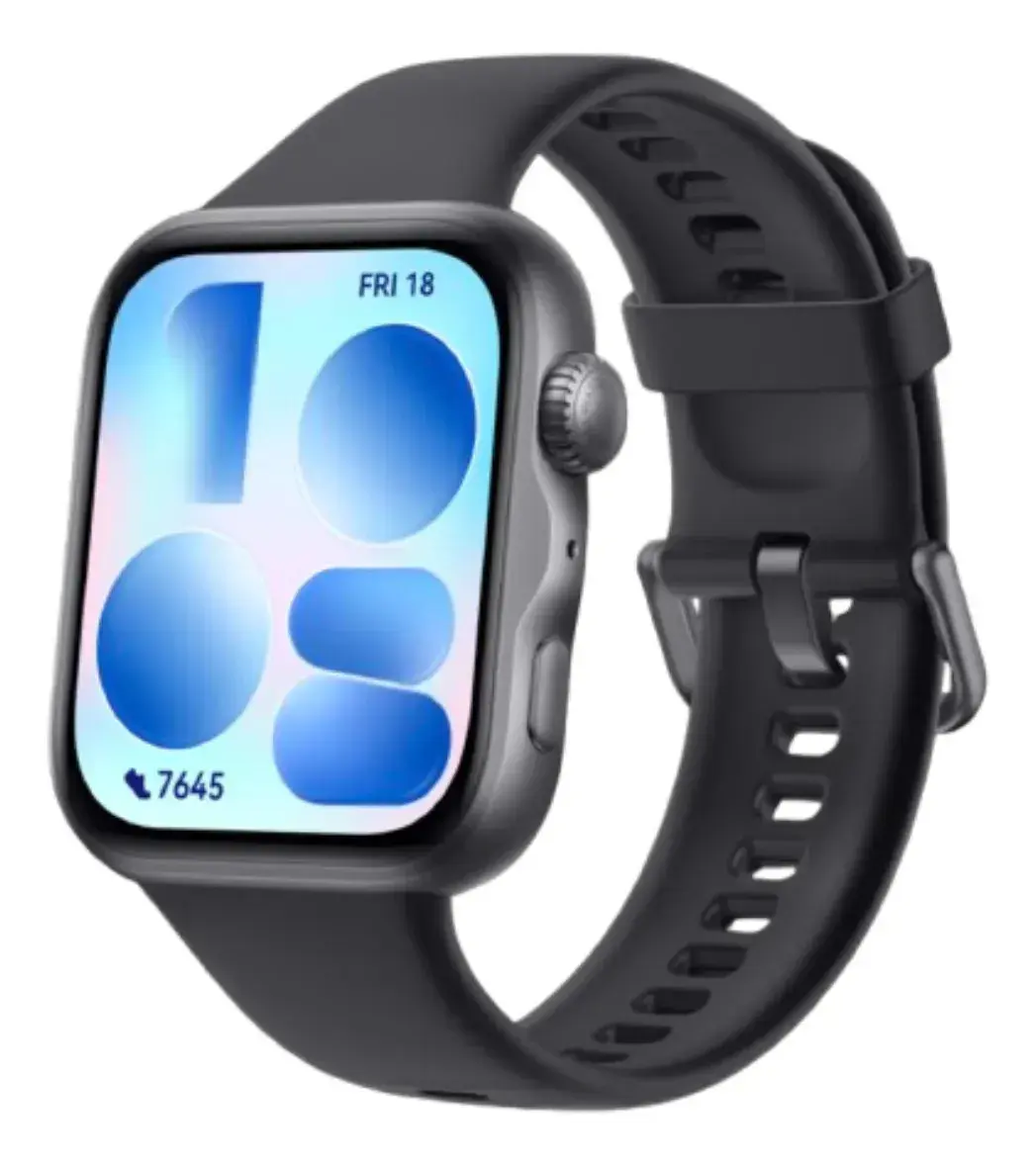 Smartwatch HUAWEI WATCH FIT 5 AMOLED de 182" Design Leve Mini Treino Bateria com Até 10 Dias 64 GB Gerenciamento Avançado da Saúde Monitor do Sono SpO2 GPS Compatível com iOS e Android Preto - 1