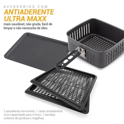 Fritadeira Philco Air Fryer Oven 12L PFR2200P - 127V thumbnail 5