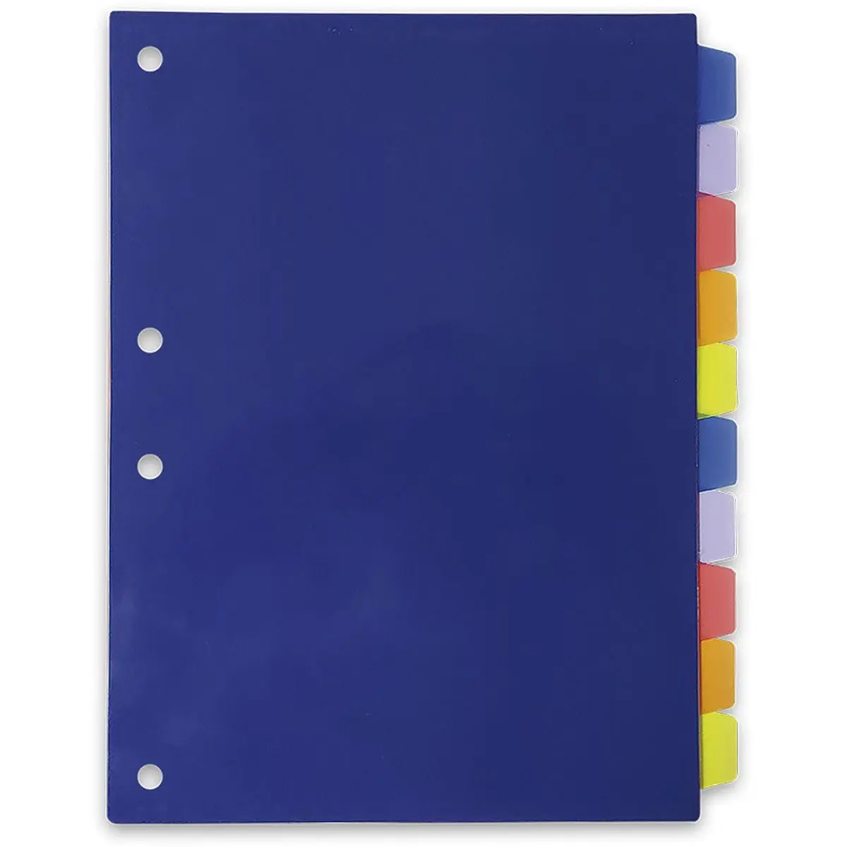 Divisórias Plásticas 10 Matérias Colegial (PEQUENO) - 22cm x 16cm - 1