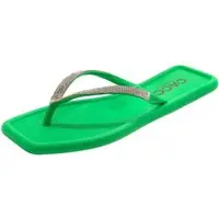 Chinelo Quadrado Conforto Brilho com Strass Cacci Luxo - 1