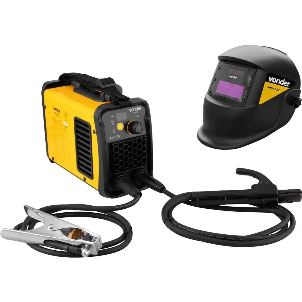 Inversor Solda Eletrodo e TIG IM125 Com Máscara - Bivolt Vonder - 1