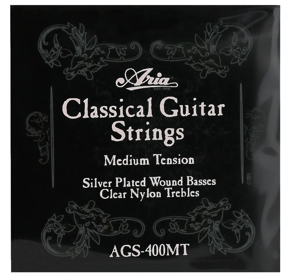 Encordoamento Para Violão Nylon Tensão Média AGS400MT Aria Guitars