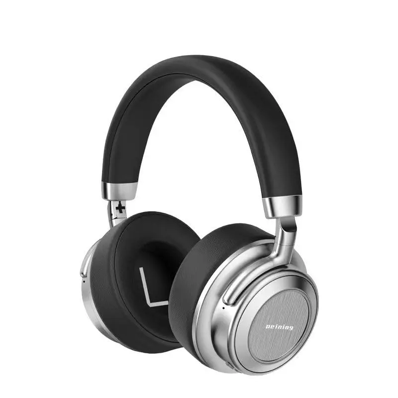 Fone de Ouvido Bluetooth 6.0 Peining Pei-HS-12 C/Cancelamento de Ruído Ativo, 35h de Bateria, Haste em Zinco Dobrável, Entrada P2 e USB-C, Conforto Premium (Preto) - 1