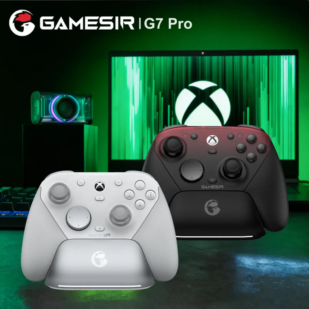 GameSir G7 Pro Controle com Fio e Base de Carregamento para Xbox Series X S, Xbox One, PC, Steam e Android