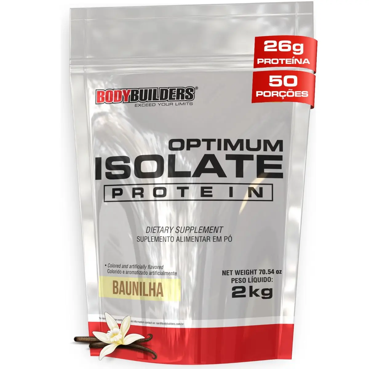 Optimum Isolate Whey Protein Baunilha 2kg - Bodybuilders
