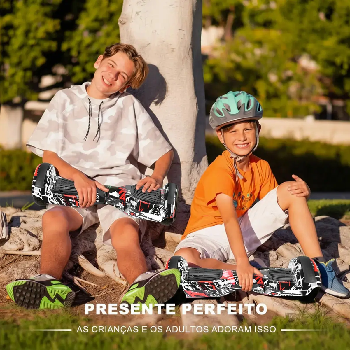 Hoverboard Skate Elétrico 6.5 Polegadas Com Led E Bluetooth Pirata thumbnail 2