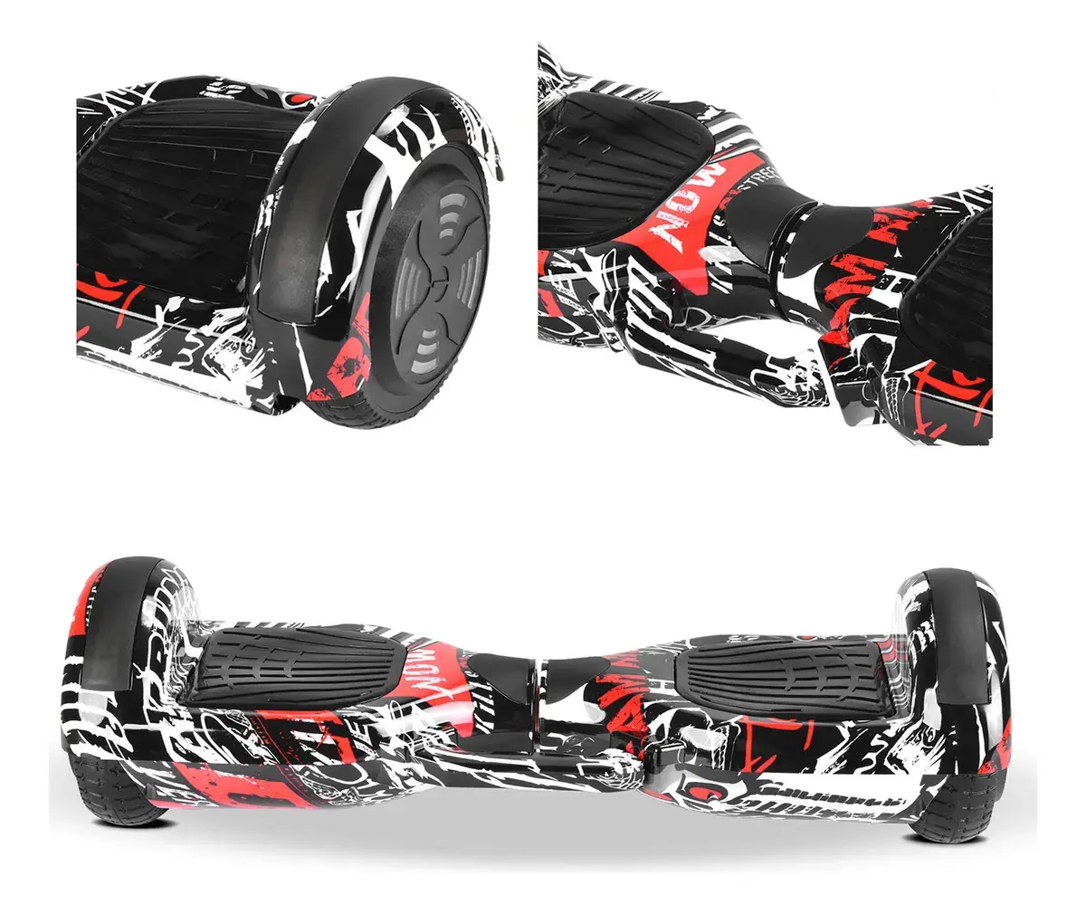 Hoverboard Skate Elétrico 6.5 Polegadas Com Led E Bluetooth Pirata thumbnail 7