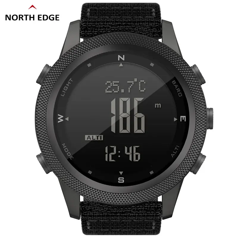 North edge APACHE-46 relógio digital masculino esportes ao ar livre correndo natação esporte ao ar livre relógios altímetro barômetro bússola wr50m