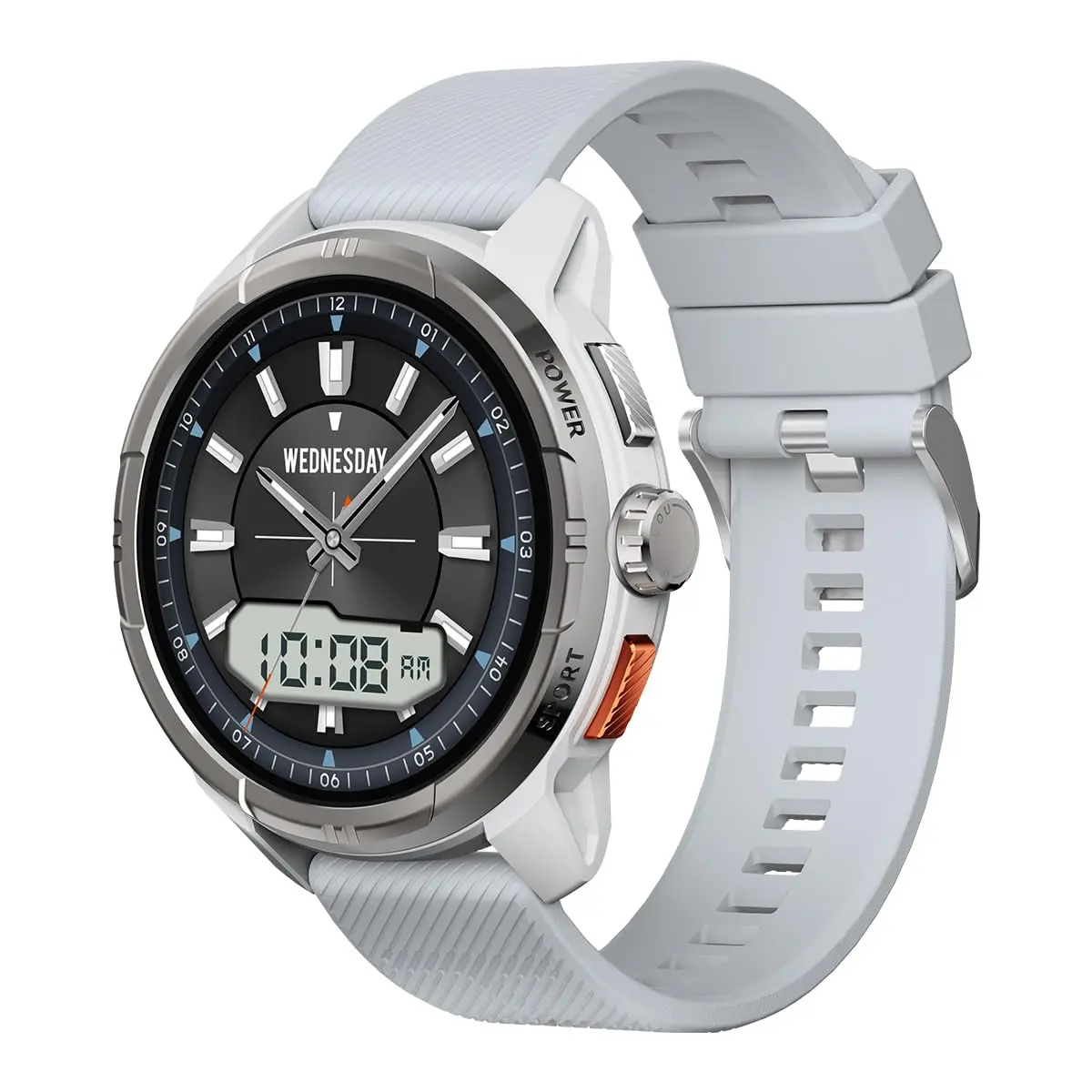 HAYLOU Solar Ultra Smartwatch para Mulheres e Homens, Prata | 1,6" Relogio Smartwatch com Localização por GPS, 170+ Modos Esportivos, à Prova D'água 5ATM, Faz Chamadas Bluetooth - 1