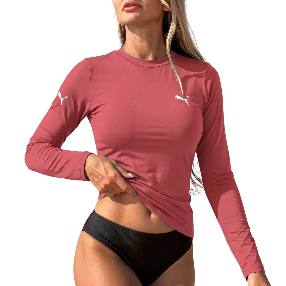 Camiseta Térmica Puma UV50+ Manga Longa Feminina Adulto - 1