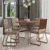 Conjunto Sala de Jantar 4 Cadeiras San Francisco Carraro - Marrom - 1